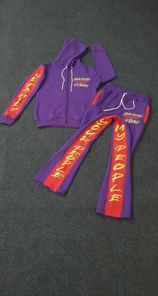 Women’s Purple Your People My People Jogger Set