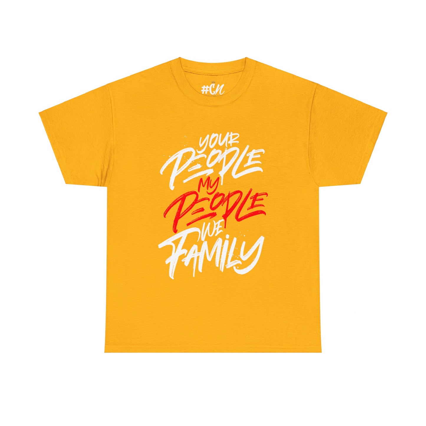 Your People My People Tshirt (Red/white letters)