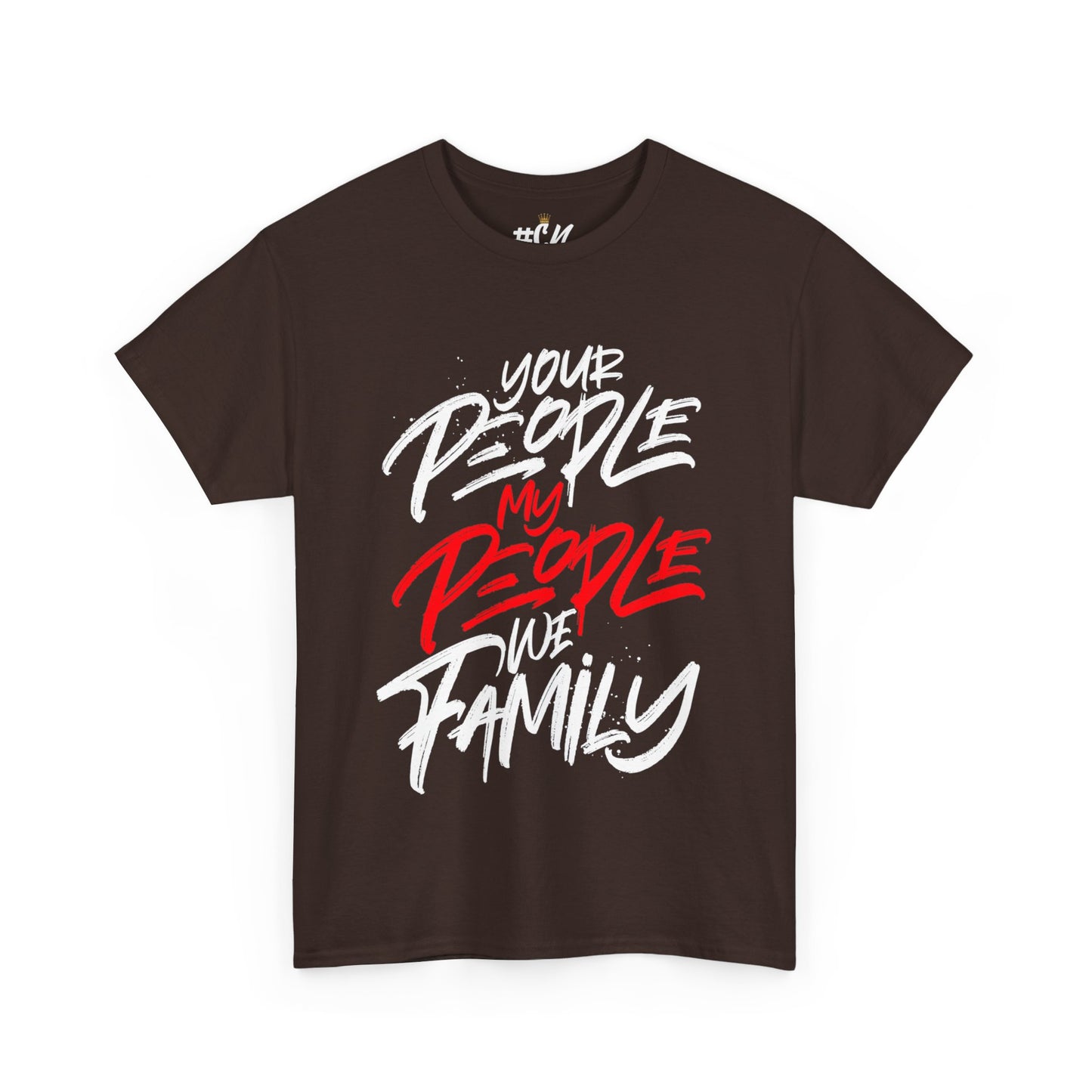 Your People My People Tshirt (Red/white letters)