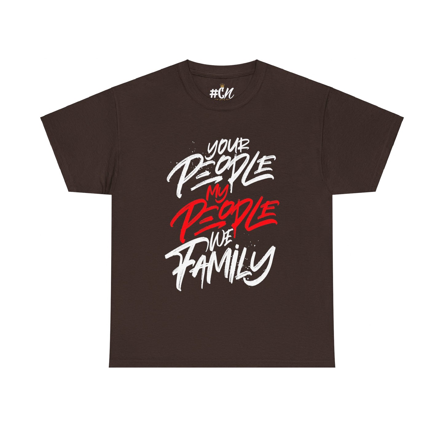 Your People My People Tshirt (Red/white letters)