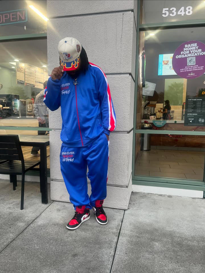 Your People My People Tracksuit w/Red Zipper